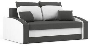 HEWLET canapea extensibilă, țesătură normală, culoare - gri / alb