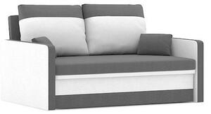 MILTON canapea extensibilă, țesătură normală, umplere spumă, culoare - gri / alb