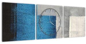 Tablou Abstracție (cu ceas) (90x30 cm)