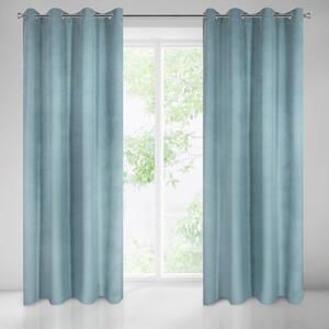 Draperie blackout de lux pentru dormitor turcoaz 140 x 250 cm