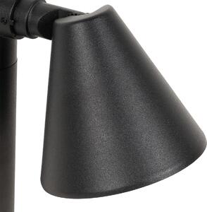 Stâlp de exterior modern negru 30 cm IP44 reglabil - Ciara