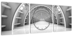 Tablou - Pasaj 3D (cu ceas) (90x30 cm)