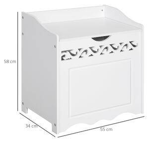 HOMCOM mobilier pentru lenjerii, 55x34x58 cm, alb | AOSOM RO