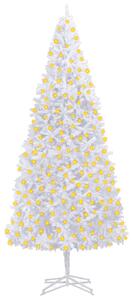 Brad de Crăciun artificial cu LED-uri, alb, 400 cm