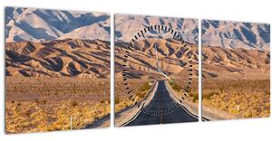 Tablou - Death Valley, Kalifornie, USA (cu ceas) (90x30 cm)