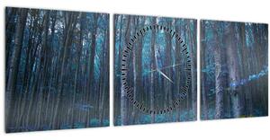 Tablou - Pădurea magică (cu ceas) (90x30 cm)