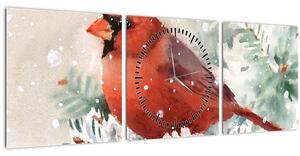 Tablou - Cardinal (cu ceas) (90x30 cm)