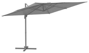 Umbrelă în consolă, stâlp din aluminiu, antracit, 400x300 cm