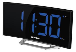 Ceas deșteptător cu afișaj LED 1,5W/1xCR2032/5V negru Sencor