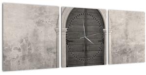 Tablou - Ușa misterioasă (cu ceas) (90x30 cm)