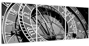 Tablou - Ceasul Astronomic, Praga, Republica Cehă (cu ceas) (90x30 cm)