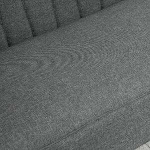 HOMCOM canapea textila, fara cotiere, 117x56.5x77cm, gri | Aosom Ro
