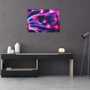 Tablou pe sticlă abstract mov (70x50 cm)