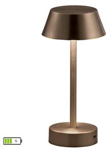 Veioza chic cafenie PRINCESS din metal reincarcabila