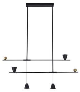 Lampa suspendata moderna DONATELLA neagra cu LED 24W