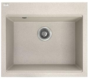 Laveo Tau chiuvetă din granit 57x50 cm bej SBT410Y