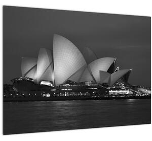 Tablou pe sticlă cu Opera din Sydney (70x50 cm)