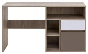 Masă PC Mitiano MI1 (stejar enderein + alb + latte). 1043142