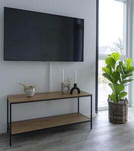 House Nordic Suport TV cu 2 rafturi „Avery”, stejar și negru 2501035