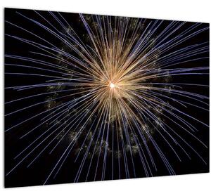 Tablou pe sticlă cu artificii (70x50 cm)