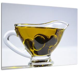 Tablou pe sticlă cu ulie de măsline (70x50 cm)