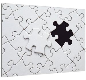 Tablou pe sticlă cu puzzle (70x50 cm)