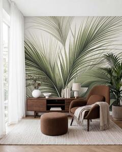 Tapet Frunze verzi de palmier tropical, Fototapet Natură, Fototapet Foi de palmier, w09986 : Uwalls.ro