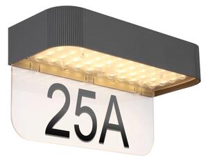 Globo 36790 - Număr de casă solar cu LED/6W/3,7V IP54