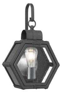 Quintiesse QN-HEATH-S-MB - Aplică de perete pentru exterior HEATH S, 1x E27/60W/230V, IP44, neagră