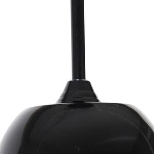 Ventilator de tavan modern negru cu lame de fum - Bora 52