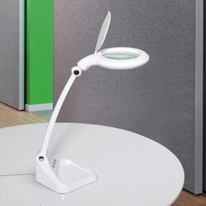 Maul MAULiris Lampă de mărire cu LED, reglabilă, alb, reglabil, Alb, Studiu / Birou, Plastic, Modern, Lumină de lectură