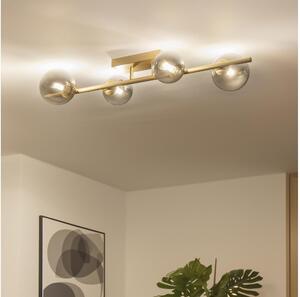 Lustră LED aplicată Brilagi MILLA 4xG9/3W/230V auriu/fumuriu