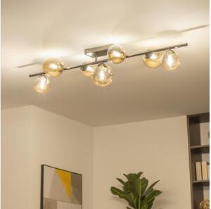 Brilagi - Lustră LED aplicată MILLA 7xG9/3W/230V, negru cromat/auriu