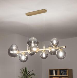 Lustră LED pe cablu Brilagi MILLA 10xG9/3W/230V auriu/fumuriu