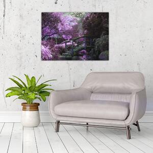 Tablou -cu grădina violetă (70x50 cm)