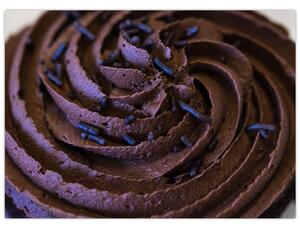 Tablou - Cupcake din ciocolată (70x50 cm)
