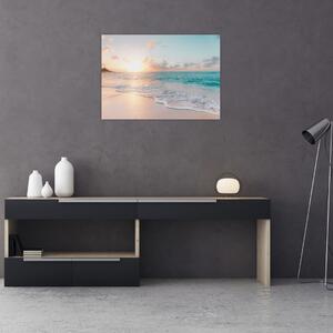 Tablou - Plaja de vis (70x50 cm)