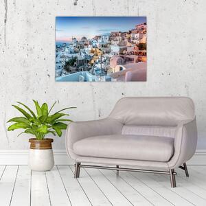 Tablou - Amurg în Santorini (70x50 cm)