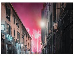 Tablou - Artificii din Marseille (70x50 cm)