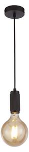 Searchlight 77651BK - Pendul pe cablu SUSPENSION 1xE27/60W/230V, negru