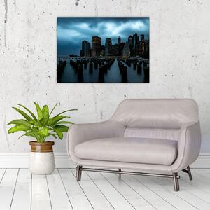 Tablou - Privire spre Zgârâie nori din New York (70x50 cm)