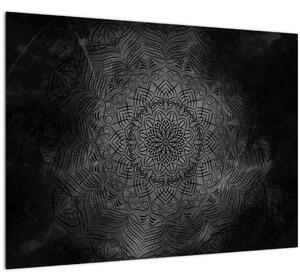 Tablou pe sticlă -Mandala mistică (70x50 cm)