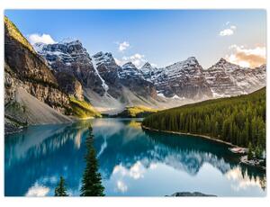 Tablou pe sticlă - Kanada. Parcul național Banff, Moraine Lake (70x50 cm)