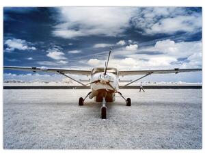 Tablou cu aeroplan cu motor (70x50 cm)