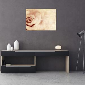 Tablou - floare de trandafir pentru îndrăgostiți (70x50 cm)