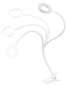 Solight WO66-W - Lampă de birou LED dimabilă cu clemă, 8W, 230V, 3000/4000/5000K, albă