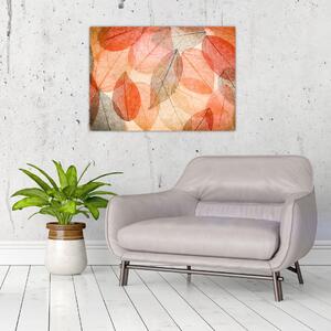Tablou cu frunzele de toamnă pictate (70x50 cm)