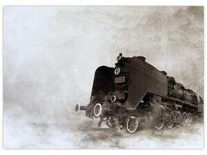 Tablou - Tren în ceață (70x50 cm)