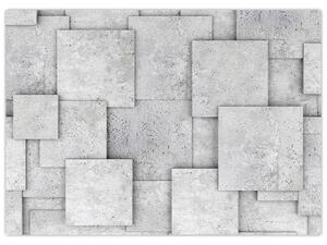 Tablou - Abstracție cu faianță de beton (70x50 cm)