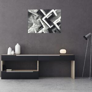 Tablou cu cuburi abstracte (70x50 cm)